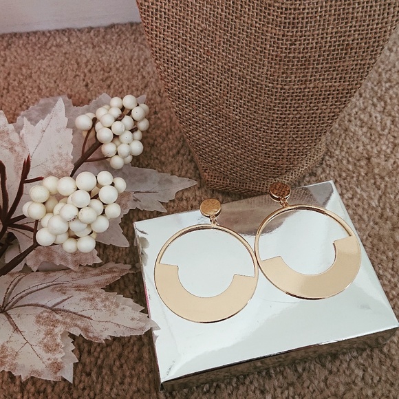Urban Outfitters Jewelry - Antique Geometric Minimalist Hoop Earrings